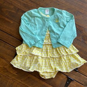 COPY - ❤️ Carter’s Toddler Dress with sweater. Size 18mo 98